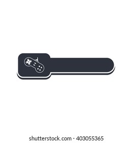joystick video game console banner template vector illustration