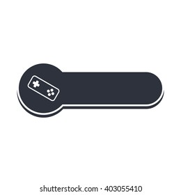 joystick video game console banner template vector illustration