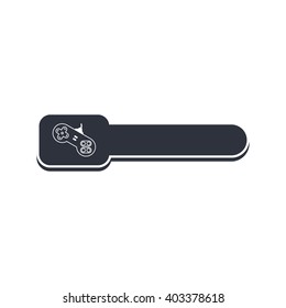 joystick video game console banner template vector illustration