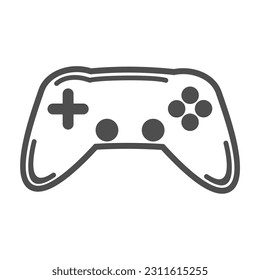 Diseño de iconos del controlador de videojuegos Joystick. Icono vectorial de dispositivo de control de jugador