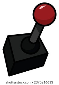 Joystick Video Game Equipment Vector Illustration