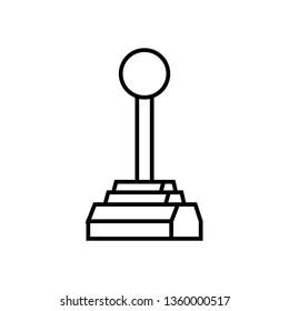 joystick for video game isolated icon