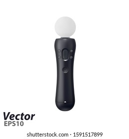 Joystick for video games in vector.The motion controller of the virtual reality in the vector.Gamepad for game console in vector.