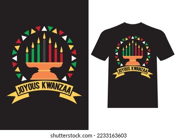 Joyus Kwanzaa illustrations for print-ready t-shirts design beautiful and unique