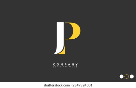 JP Alphabet letters Initials Monogram logo PJ, J and P