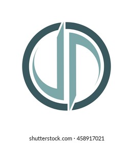 jp circle logo design