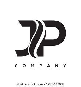 JP creative letter logo design