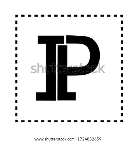 JP font logo vector .This logo is suitable for brands or products etc.