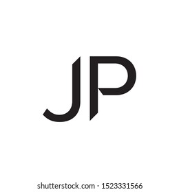 Jp Pj Logo Initials Stock Vector (Royalty Free) 1333003172