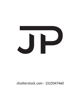 JP initial letter logo template vector icon design