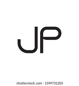 JP initial letter logo template vector icon design