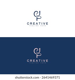 JP initials monogram letter text alphabet logo design