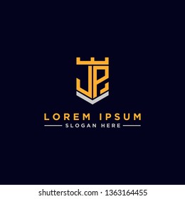 JP letter Initial icon / logo design Monogram inspiration. - vector