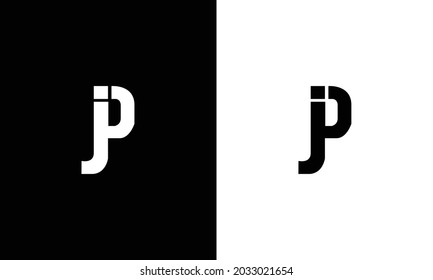 JP Letter Logo Design. Creative Modern JP Letter icon vector Illustration.