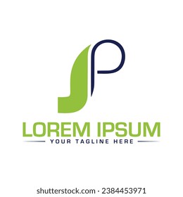 Diseño de logotipo de carta JP Diseño de logotipo único