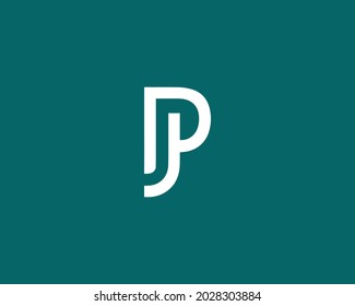 JP letter logo design vector templat
