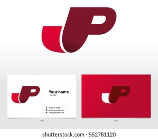 JP Letter Logo Vector Template 
