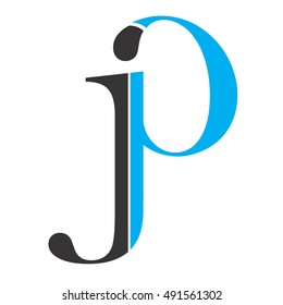jp letter vector logo