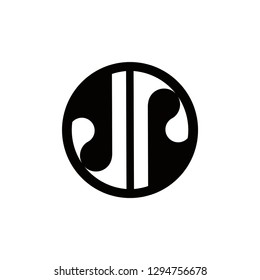 jp logo design , initial , generic ,vector , icon