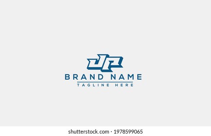JP Logo Design Template Vector Graphic Branding Element.