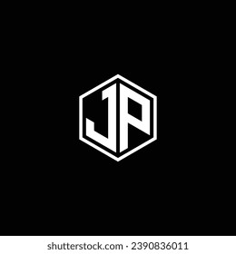 JP or PJ abstract letter design and different colors illustration logo. Awesome icon design or monogram design.