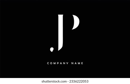 JP, PJ Abstract Letters Logo Monogram