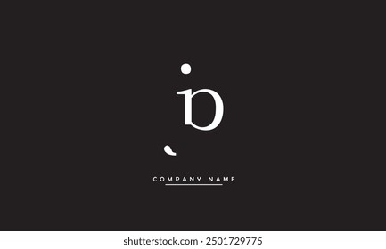 JP, PJ Abstrakte Buchstaben Logo-Monogramm