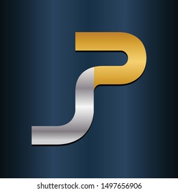 JP PJ Double Initial Alphbet letters Logo