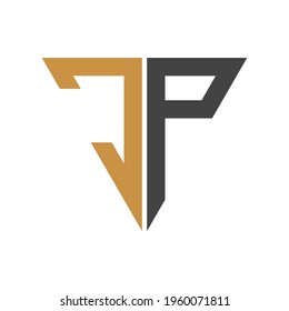JP PJ J Y P Resumen diseño inicial del logotipo de la letra monograma inicial