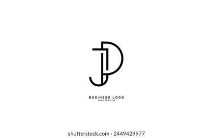 JP, PJ, J, P, Abstract Letters Logo Monogram