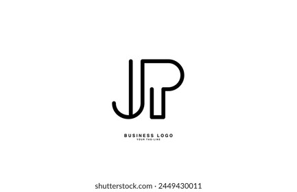 JP, PJ, J, P, Abstract Letters Logo Monogram