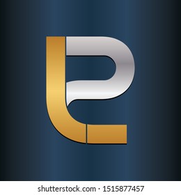 JP PJ LP PL Double letter Initial Logo