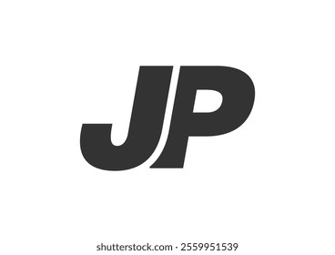 JP Techno Editable Font Logo For Corporate Branding. Bold, Futuristic Design With Unique Typographic Ideas. Minimal Custom Type And Dynamic Letter Variations For Promotion, Printing, And Book Titles