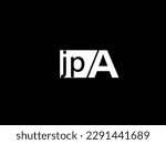 JPA Logo and Graphics design vector art, Icons isolated on black background