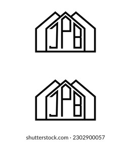 JPB-Brief-Logo-Design auf weißem Hintergrund. JPB Creative Initials Kreis Logo Konzept. JPB Buchstabendesign.Creative-Rounded-Initial-Letters-JPB-Logo.Es wird für welchen Firmennamen oder für welche Marke geeignet sein.