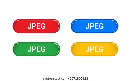 JPEG button icon for Website, Graphics design project, Mobile App, etc.