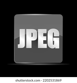 Jpeg File Icon, Flat Design Style