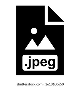 jpeg file icon isolated sign symbol vector illustration - high quality black style vector icons
