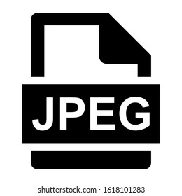 jpeg file icon isolated sign symbol vector illustration - high quality black style vector icons
