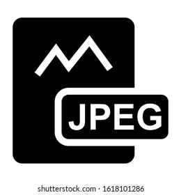 jpeg file icon isolated sign symbol vector illustration - high quality black style vector icons
