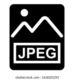 jpeg file icon isolated sign symbol vector illustration - high quality black style vector icons
