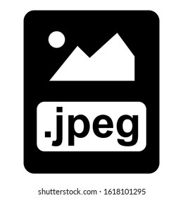 jpeg file icon isolated sign symbol vector illustration - high quality black style vector icons
