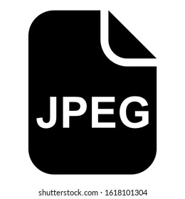 jpeg file icon isolated sign symbol vector illustration - high quality black style vector icons
