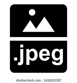 jpeg file icon isolated sign symbol vector illustration - high quality black style vector icons
