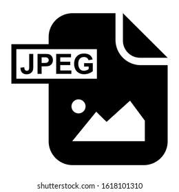 jpeg file icon isolated sign symbol vector illustration - high quality black style vector icons
