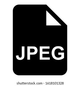 jpeg file icon isolated sign symbol vector illustration - high quality black style vector icons
