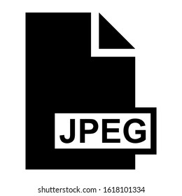 jpeg file icon isolated sign symbol vector illustration - high quality black style vector icons
