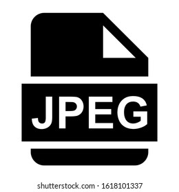 jpeg file icon isolated sign symbol vector illustration - high quality black style vector icons
