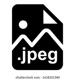 jpeg file icon isolated sign symbol vector illustration - high quality black style vector icons
