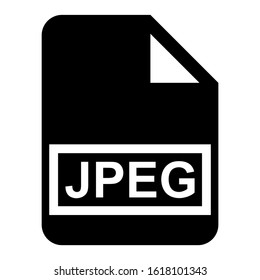 jpeg file icon isolated sign symbol vector illustration - high quality black style vector icons
